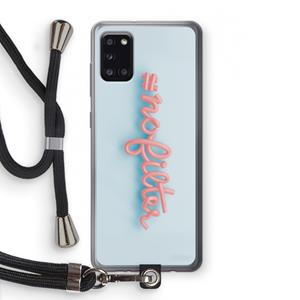 CaseCompany nofilter: Samsung Galaxy A31 Transparant Hoesje met koord