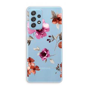 CaseCompany Geschilderde bloemen: Samsung Galaxy A73 Transparant Hoesje