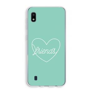 CaseCompany Friends heart pastel: Samsung Galaxy A10 Transparant Hoesje