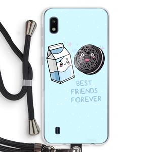 CaseCompany Best Friend Forever: Samsung Galaxy A10 Transparant Hoesje met koord