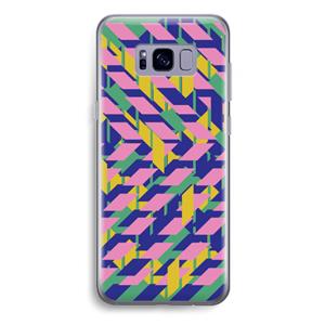 CaseCompany Skew Blush 1: Samsung Galaxy S8 Plus Transparant Hoesje