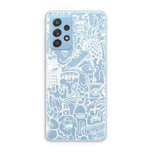 CaseCompany Vexx Mixtape #2: Samsung Galaxy A73 Transparant Hoesje