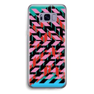 CaseCompany Skew Blush 2: Samsung Galaxy S8 Plus Transparant Hoesje
