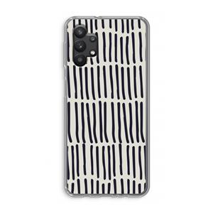 CaseCompany Moroccan stripes: Samsung Galaxy A32 5G Transparant Hoesje