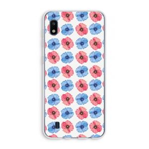 CaseCompany Klaproosjes: Samsung Galaxy A10 Transparant Hoesje