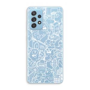 CaseCompany Vexx City #2: Samsung Galaxy A73 Transparant Hoesje