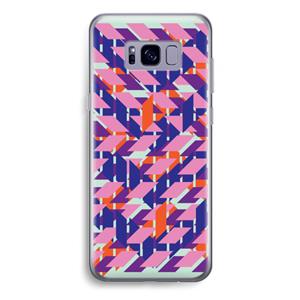 CaseCompany Skew Blush 3: Samsung Galaxy S8 Plus Transparant Hoesje