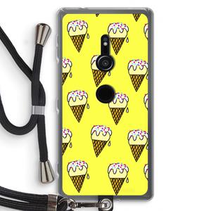 CaseCompany Isjes: Sony Xperia XZ2 Transparant Hoesje met koord