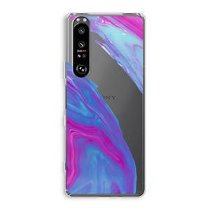 CaseCompany Zweverige regenboog: Sony Xperia 1 III Transparant Hoesje