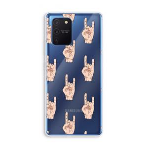 CaseCompany Rock: Samsung Galaxy Note 10 Lite Transparant Hoesje