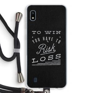 CaseCompany Risk loss: Samsung Galaxy A10 Transparant Hoesje met koord