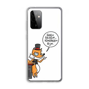 CaseCompany Geen Gezeik: Samsung Galaxy A72 Transparant Hoesje