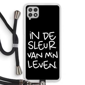 CaseCompany De Sleur: Samsung Galaxy A22 4G Transparant Hoesje met koord