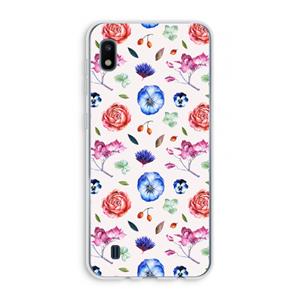 CaseCompany Bloemetjes: Samsung Galaxy A10 Transparant Hoesje