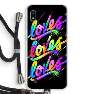 CaseCompany Loves: Samsung Galaxy A10 Transparant Hoesje met koord