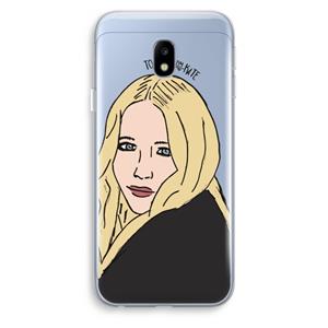 CaseCompany Mary Kate: Samsung Galaxy J3 (2017) Transparant Hoesje