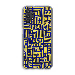 CaseCompany Majorelle Blue Print: Samsung Galaxy A32 5G Transparant Hoesje