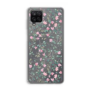 CaseCompany Sierlijke bloemen: Samsung Galaxy A12 Transparant Hoesje