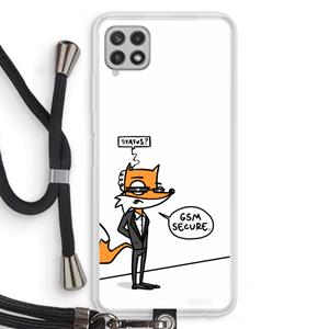 CaseCompany GSM secure: Samsung Galaxy A22 4G Transparant Hoesje met koord