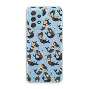 CaseCompany Zeemeermin: Samsung Galaxy A73 Transparant Hoesje