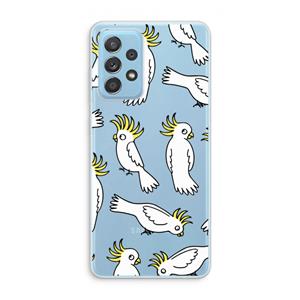 CaseCompany Papegaai: Samsung Galaxy A73 Transparant Hoesje