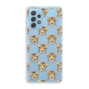 CaseCompany Tijger: Samsung Galaxy A73 Transparant Hoesje
