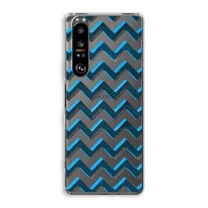 CaseCompany Onderbroken lijn: Sony Xperia 1 III Transparant Hoesje