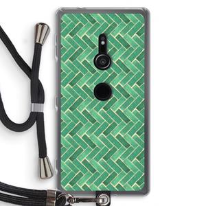 CaseCompany Moroccan tiles 2: Sony Xperia XZ2 Transparant Hoesje met koord