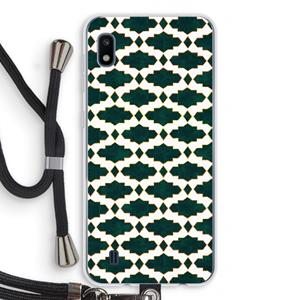 CaseCompany Moroccan tiles: Samsung Galaxy A10 Transparant Hoesje met koord