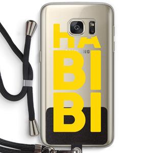 CaseCompany Habibi Majorelle : Samsung Galaxy S7 Transparant Hoesje met koord