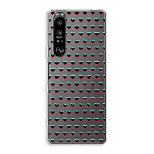 CaseCompany Hartjes: Sony Xperia 1 III Transparant Hoesje