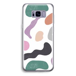 CaseCompany Memphis Shapes: Samsung Galaxy S8 Plus Transparant Hoesje