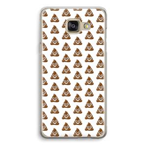 CaseCompany Poop emoji: Samsung Galaxy A5 (2016) Transparant Hoesje
