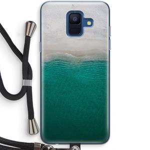 CaseCompany Stranded: Samsung Galaxy A6 (2018) Transparant Hoesje met koord