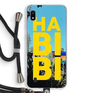 CaseCompany Habibi Majorelle : Samsung Galaxy A10 Transparant Hoesje met koord