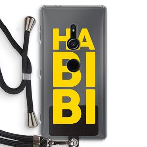 CaseCompany Habibi Majorelle : Sony Xperia XZ2 Transparant Hoesje met koord