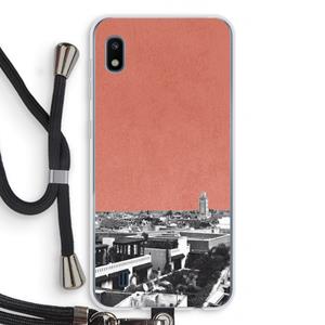 CaseCompany Marrakech Skyline : Samsung Galaxy A10 Transparant Hoesje met koord