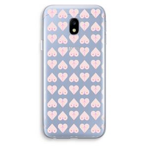 CaseCompany Ass 'n Titties: Samsung Galaxy J3 (2017) Transparant Hoesje