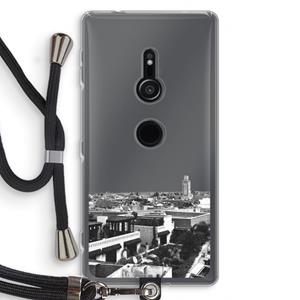 CaseCompany Marrakech Skyline : Sony Xperia XZ2 Transparant Hoesje met koord
