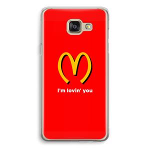 CaseCompany I'm lovin' you: Samsung Galaxy A5 (2016) Transparant Hoesje