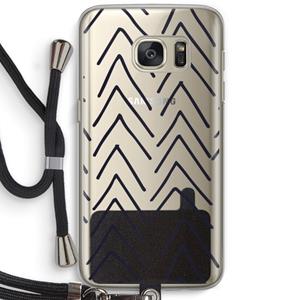 CaseCompany Marrakech Arrows: Samsung Galaxy S7 Transparant Hoesje met koord