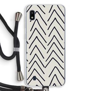 CaseCompany Marrakech Arrows: Samsung Galaxy A10 Transparant Hoesje met koord