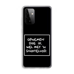 CaseCompany Schotelvod: Samsung Galaxy A72 Transparant Hoesje