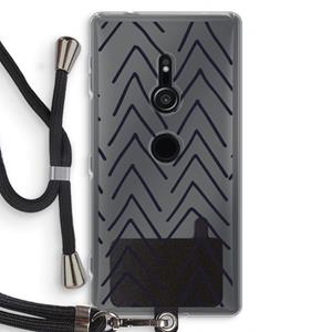 CaseCompany Marrakech Arrows: Sony Xperia XZ2 Transparant Hoesje met koord