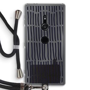 CaseCompany Moroccan stripes: Sony Xperia XZ2 Transparant Hoesje met koord