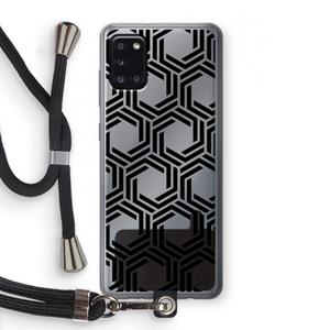 CaseCompany Geometrisch patroon: Samsung Galaxy A31 Transparant Hoesje met koord
