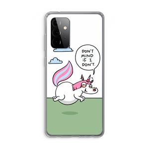 CaseCompany Unicorn: Samsung Galaxy A72 Transparant Hoesje