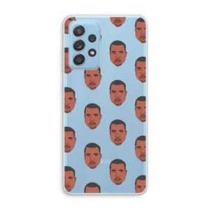 CaseCompany Kanye Call Me℃: Samsung Galaxy A73 Transparant Hoesje