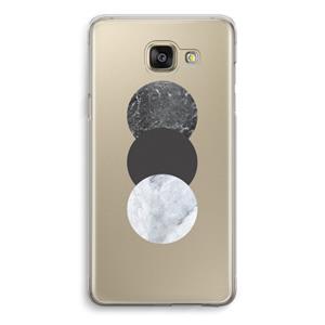 CaseCompany Marmeren cirkels: Samsung Galaxy A5 (2016) Transparant Hoesje