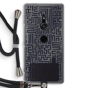 CaseCompany Moroccan Print: Sony Xperia XZ2 Transparant Hoesje met koord